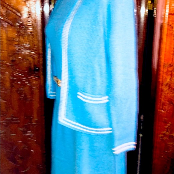 Vintage RARE!!! St John Saks Fifth Avenue Knit Dress set. SAMPLE - Picture 9 of 12